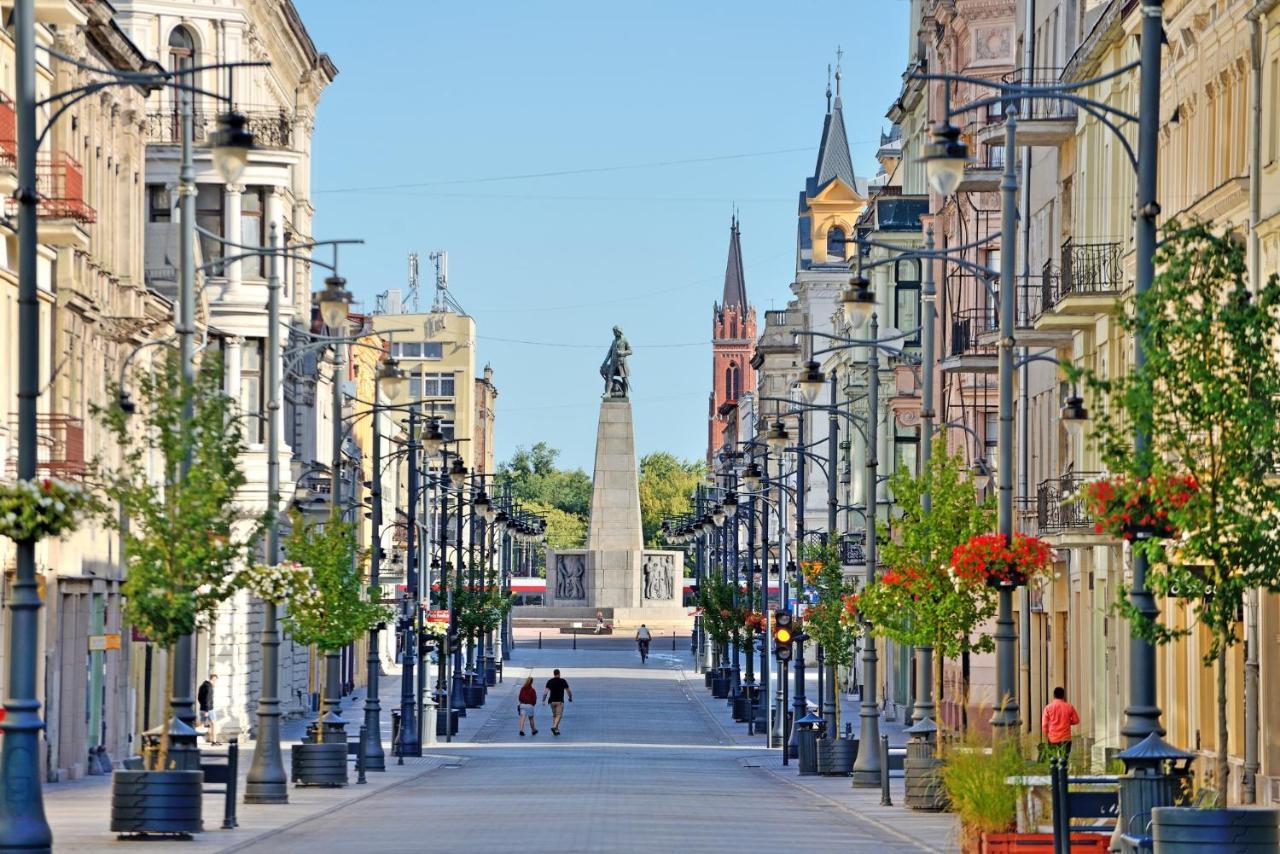 Piotrkowska-I- 75Mcentral Cosy&Freeparking Łódź Exteriör bild